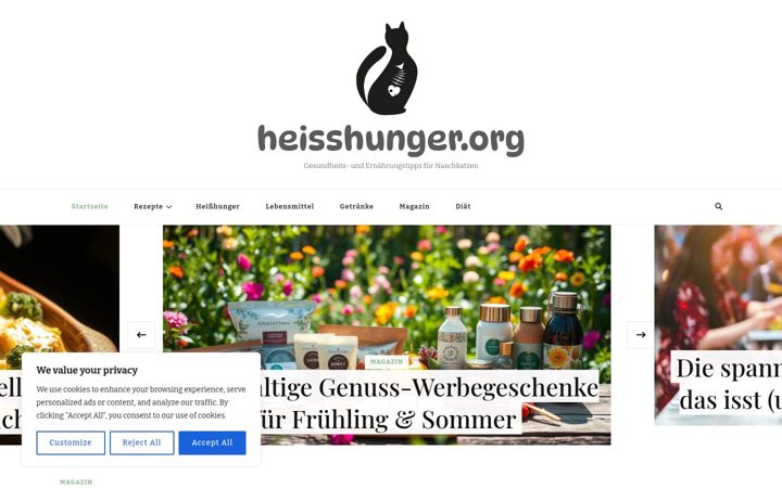 Screenshot of heisshunger.org