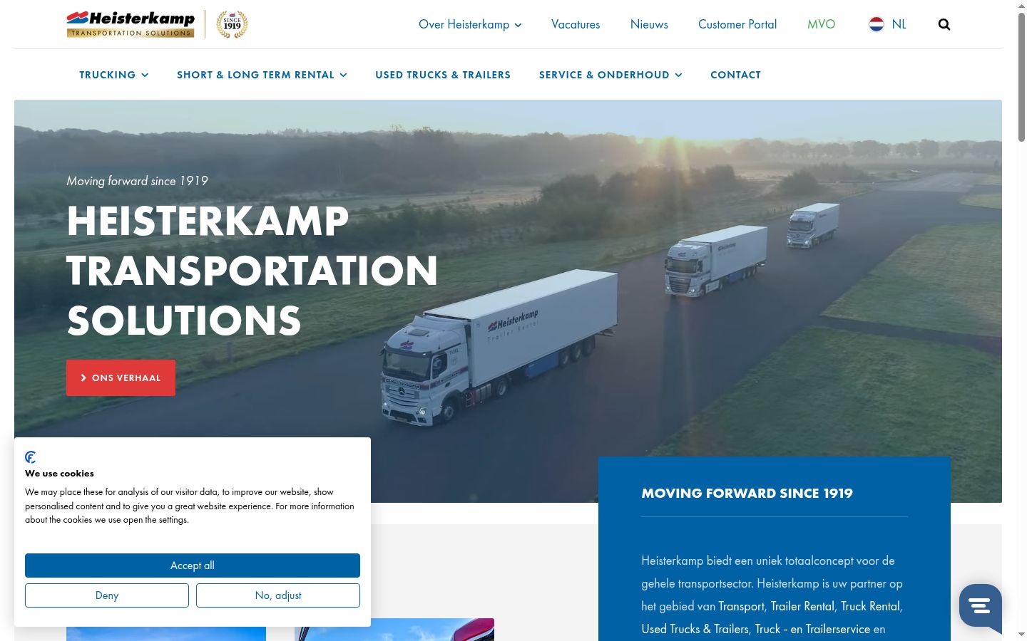 Screenshot des Einwilligungsbanners vor jeglicher Interaktion