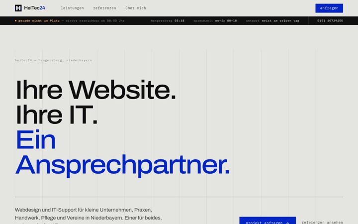 Screenshot of heitec24.de