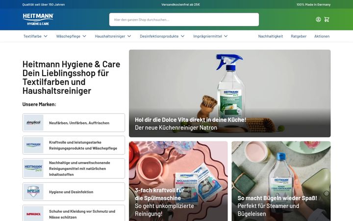 Képernyőkép: heitmann-hygiene-care.de