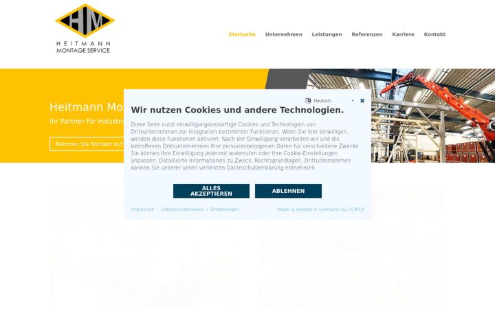 Screenshot of heitmann-montageservice.de