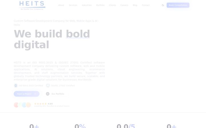 Screenshot of heits.in