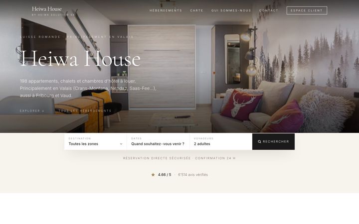 Screenshot of heiwa-house.com