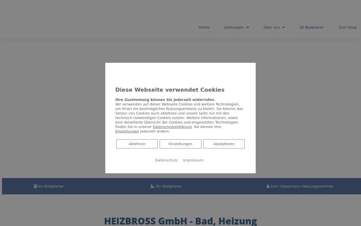 Screenshot of heizbross-stuttgart.de