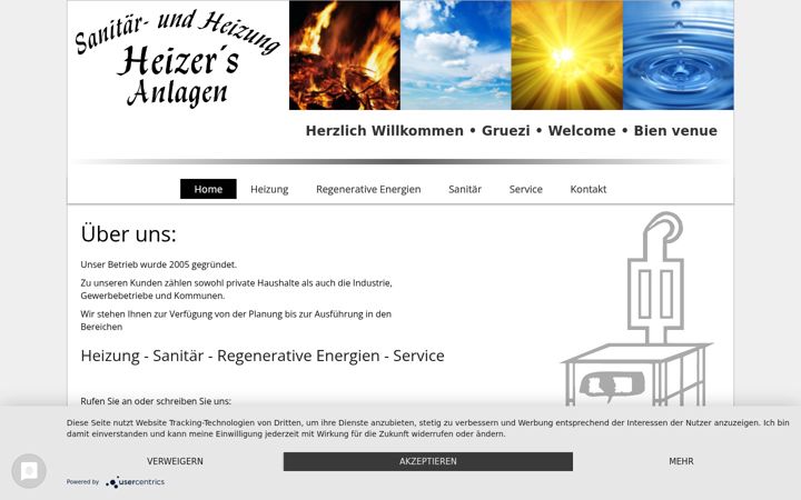Screenshot of heizer-buch.de