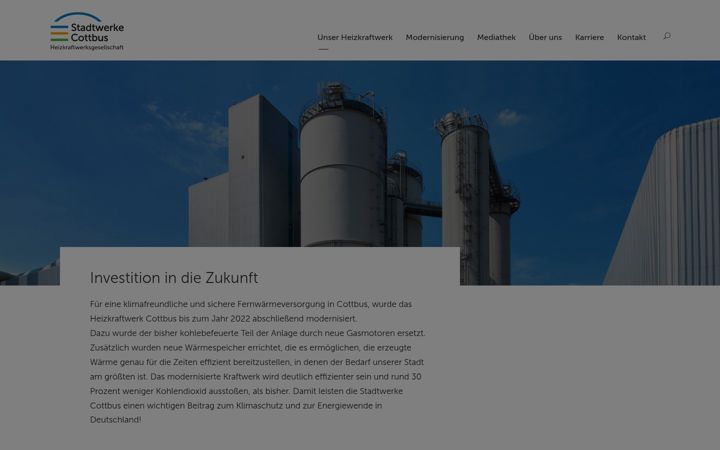 Screenshot του heizkraftwerk-cottbus.de