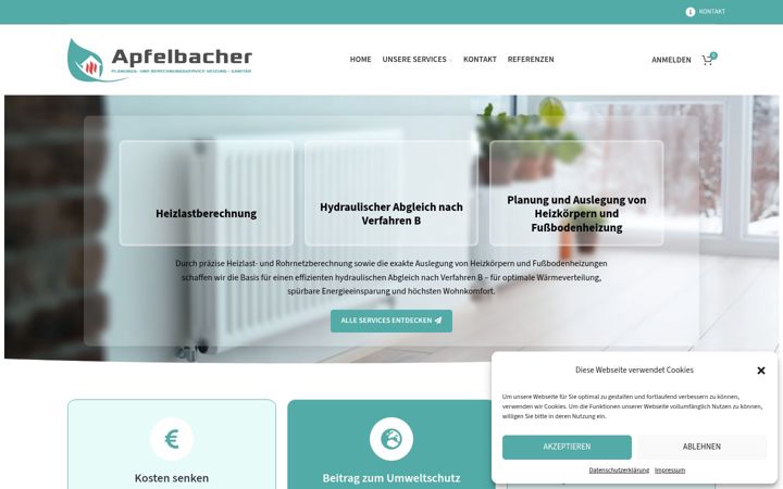 Screenshot of heizlast-hydraulischerabgleich.de