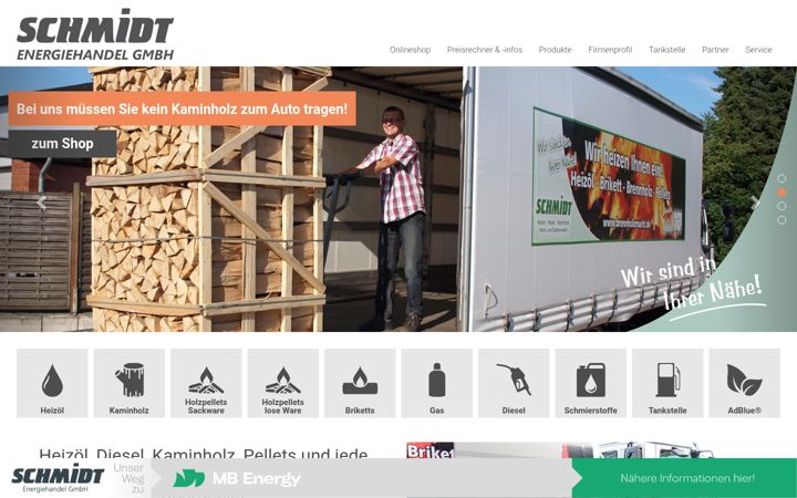 Screenshot of heizoel-schmidt.de