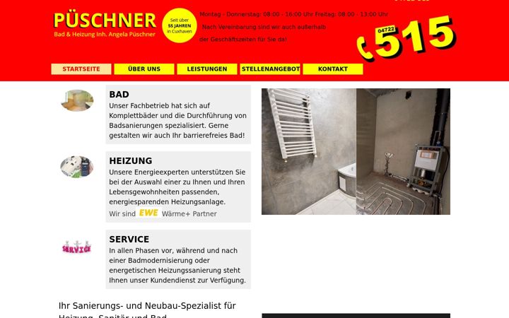 Screenshot ta' heizung-bad-sanitaer-cuxhaven.de