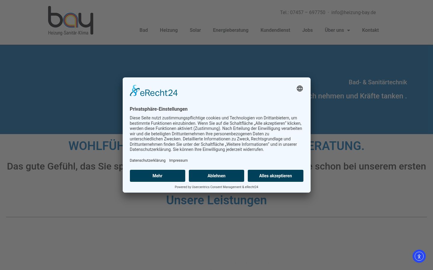 Screenshot tal-banner tal-kunsens muri qabel kwalunkwe interazzjoni