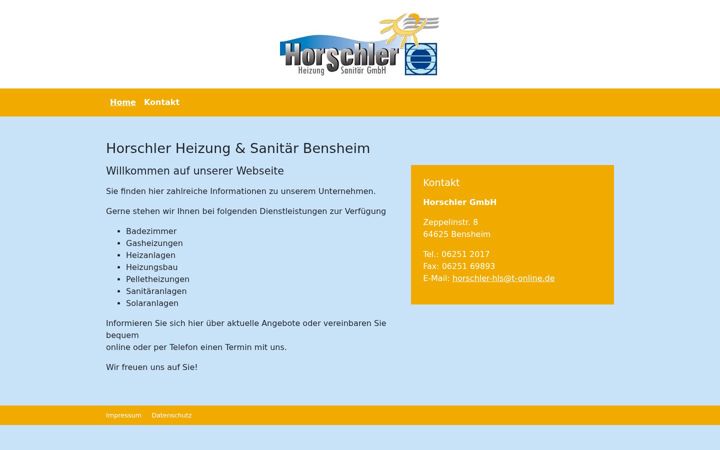 Screenshot of heizung-bensheim.de