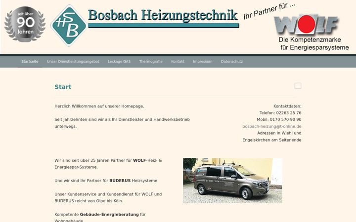 Screenshot of heizung-engelskirchen.de