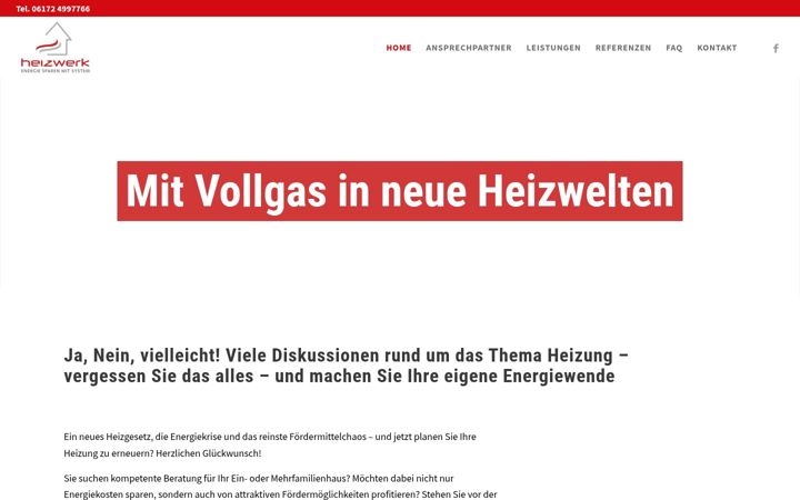 Screenshot of heizung-erneuern.de