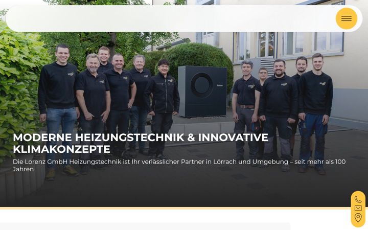 Screenshot of heizung-lorenz.de