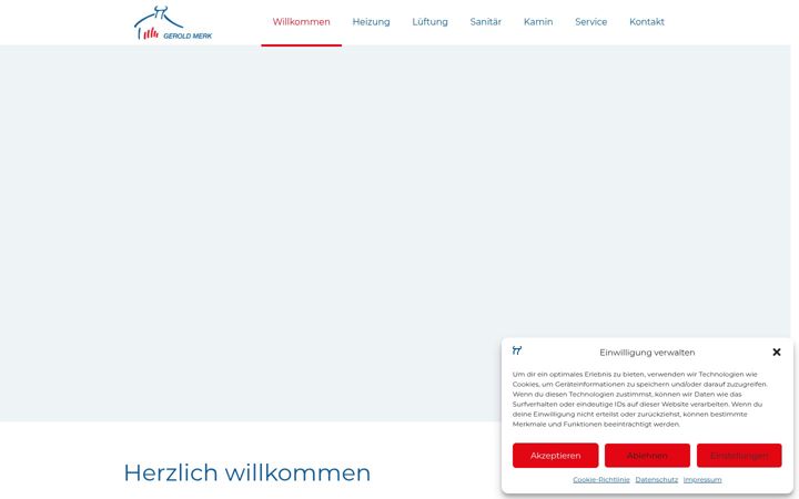 Screenshot of heizung-merk.de