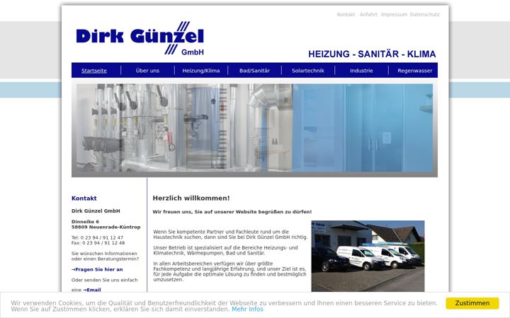 Skærmbillede af heizung-sanitaer-guenzel.de