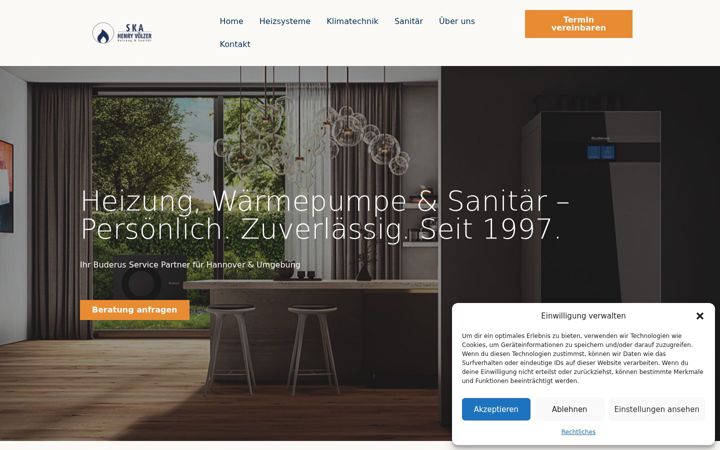 Skærmbillede af heizung-sanitaer-hannover.de