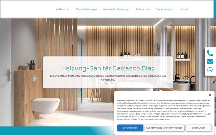 Skærmbillede af heizung-sanitaer-oberursel.de