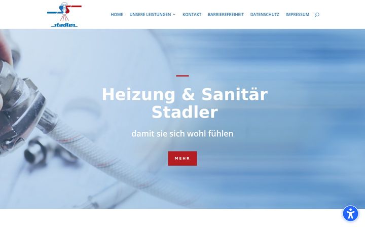 Screenshot of heizung-stadler.de