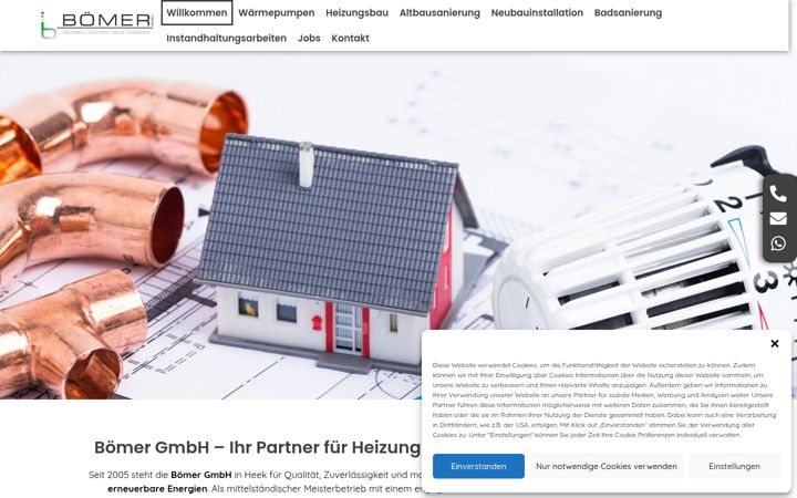 Screenshot of heizungsanitaer-heek.de