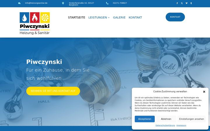 Screenshot of heizungsanitar.de