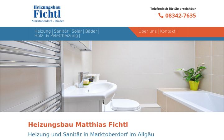 Screenshot ta' heizungsbau-fichtl.de