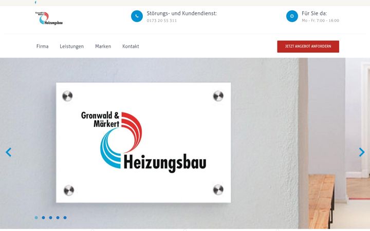 Screenshot ta' heizungsbau-gronwald.de