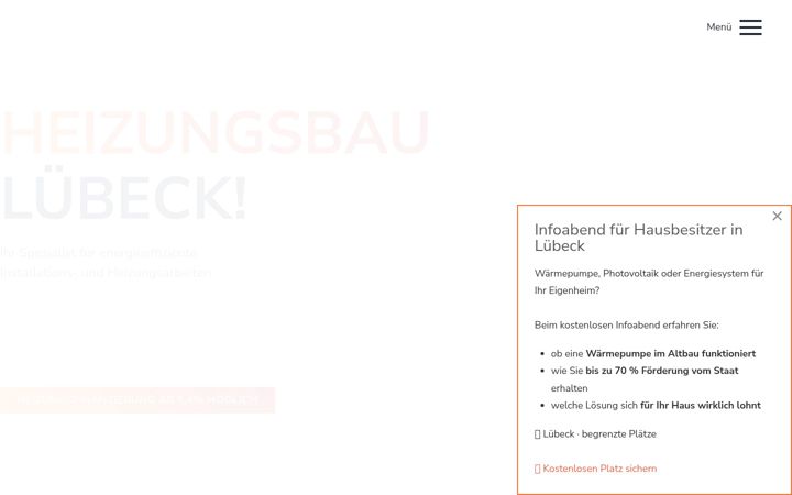 Screenshot ta' heizungsbau-luebeck.de