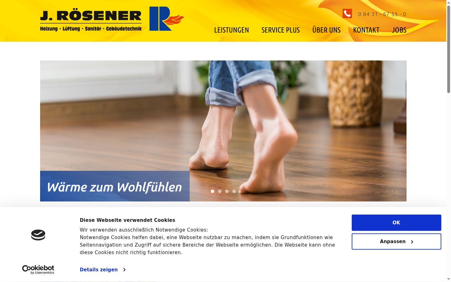 Ekrānuzņēmums ar piekrišanas baneri, kas tika rādīts pirms jebkādas mijiedarbības