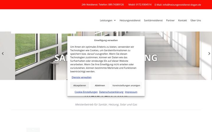 Screenshot of heizungsnotdienst-dogan.de