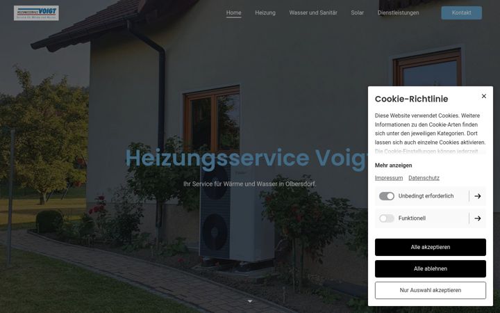 Screenshot of heizungsservice-voigt.de