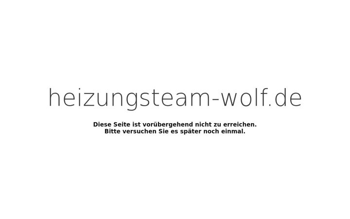 Screenshot of heizungsteam-wolf.de