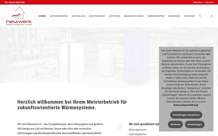 Skærmbillede af heizwerk-gmbh.de