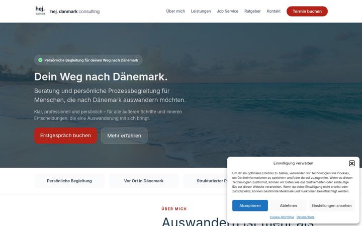Screenshot of hej-danmark.dk