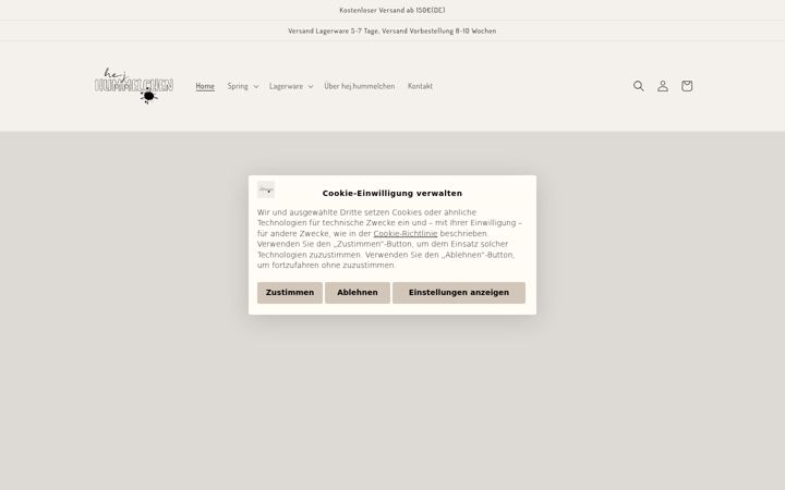 Screenshot of hej-hummelchen.de