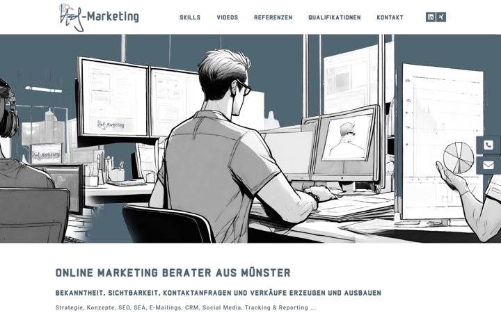 Skærmbillede af hej-marketing.de