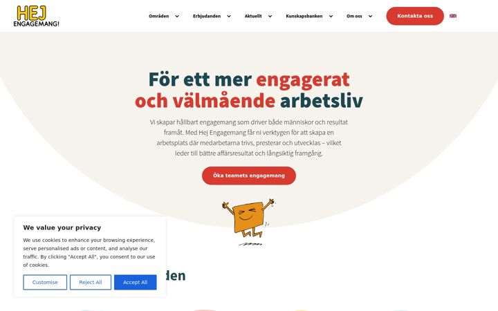 Screenshot of hejengagemang.se