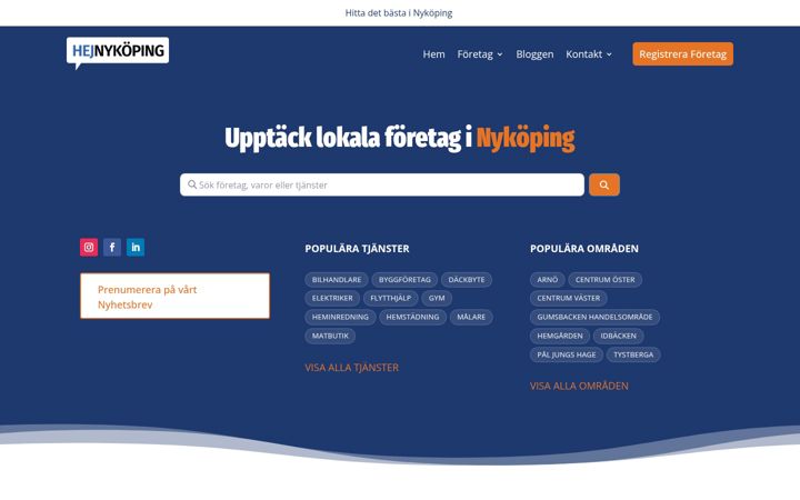 Screenshot of hejnykoping.se