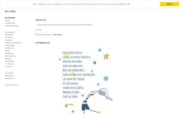 Screenshot of hejyoga.de