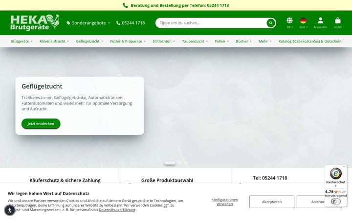 Screenshot of heka-brutgeraete.de