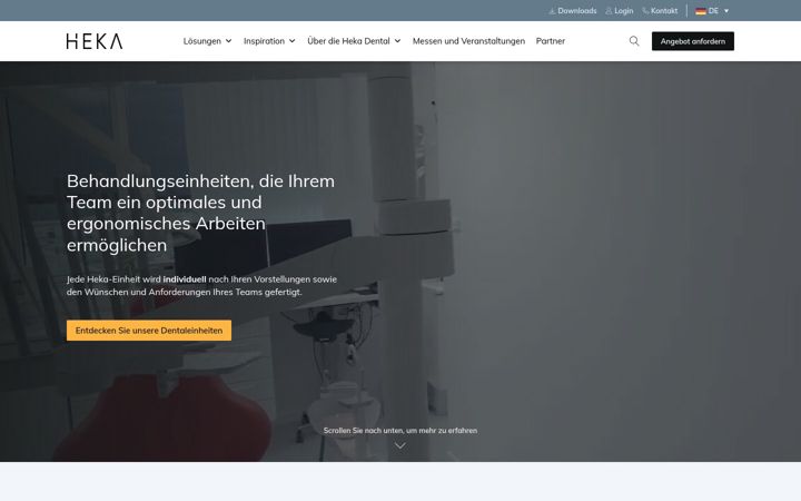 Snímek obrazovky heka-dental.de