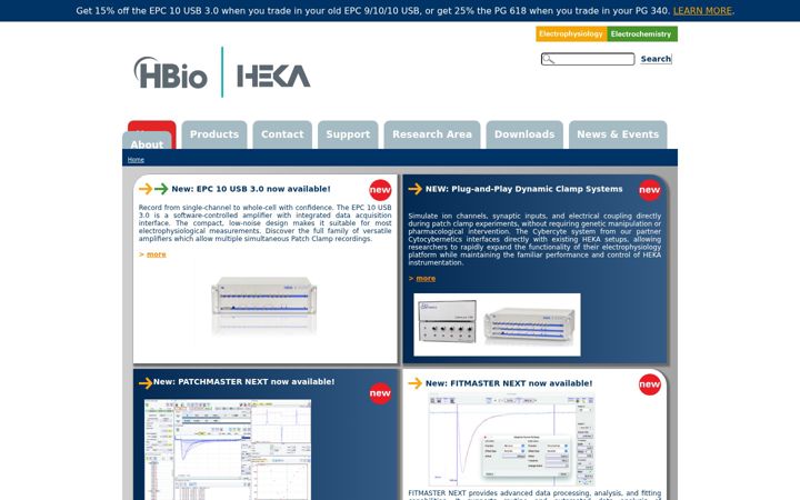 Screenshot of heka.com