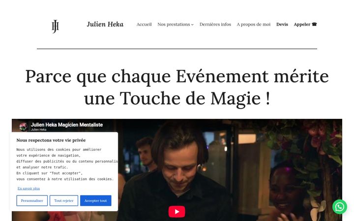 Screenshot of hekasmagic.fr