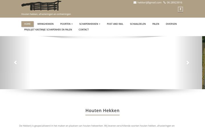 Screenshot of hekkerij.nl