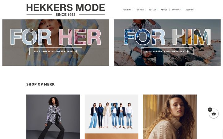 Screenshot of hekkersmode.nl