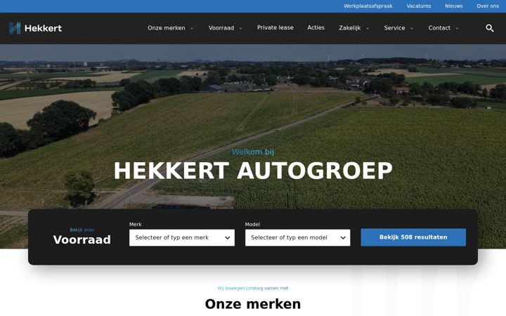 Screenshot of hekkertautogroep.nl