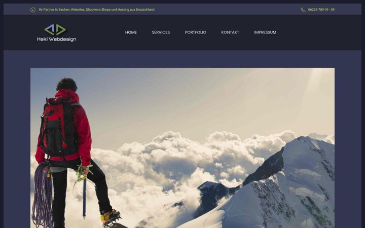 Snímek obrazovky hekl-webdesign.de