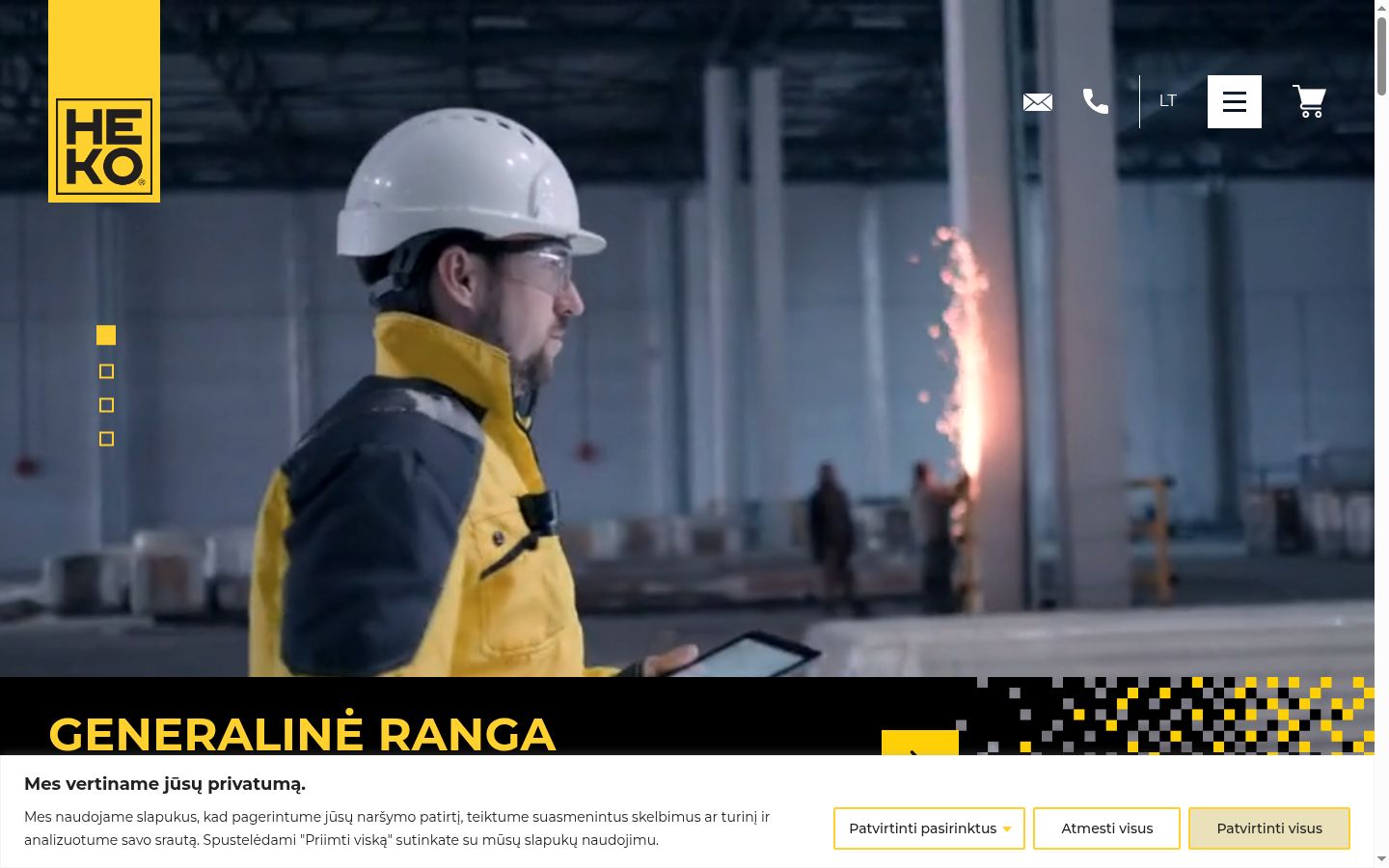Screenshot des Einwilligungsbanners vor jeglicher Interaktion