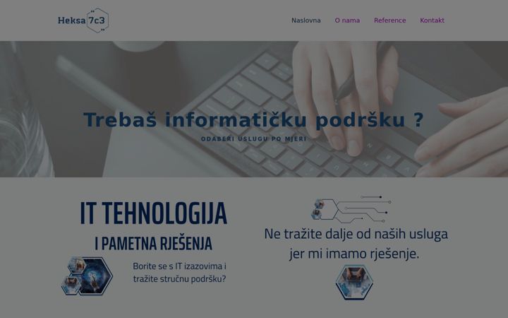 Screenshot of heksa7c3.hr