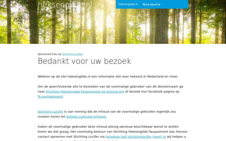 Screenshot of heksengilde.nl